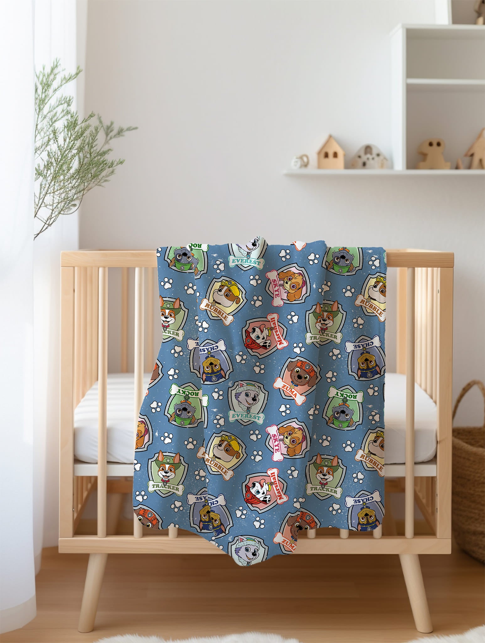 IN STOCK Minky Blanket On Patrol Peek a Boo mini creation