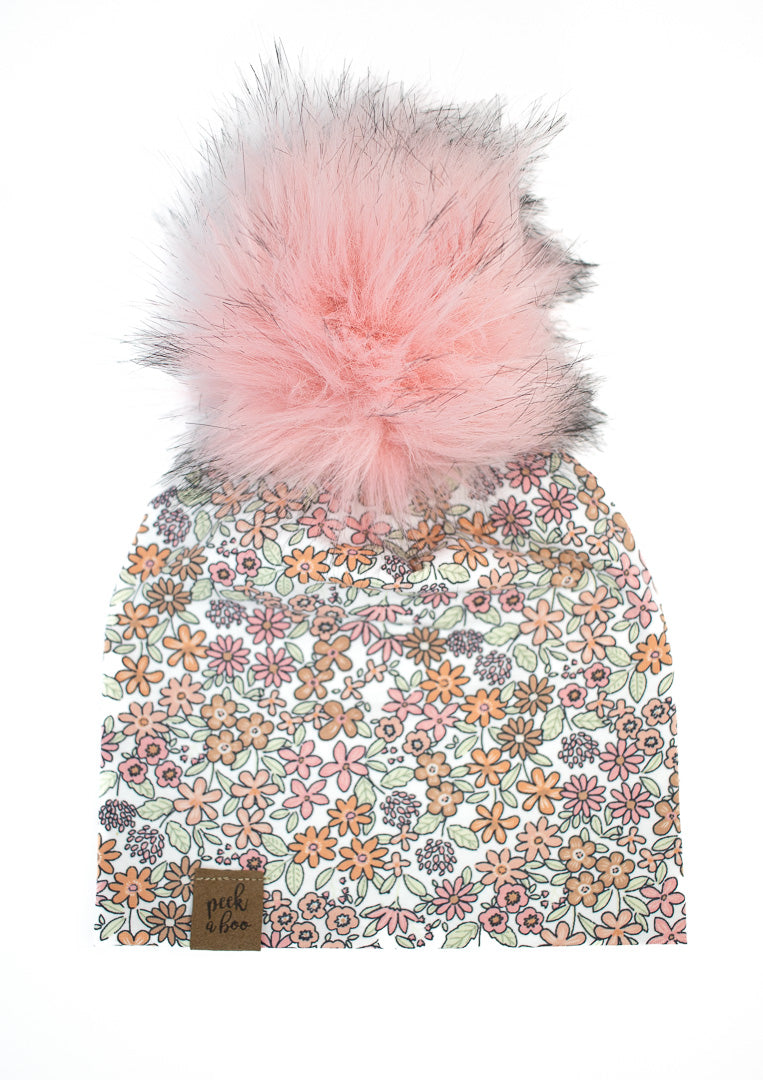 IN STOCK | Children Slouchy Beanie - Fall floral