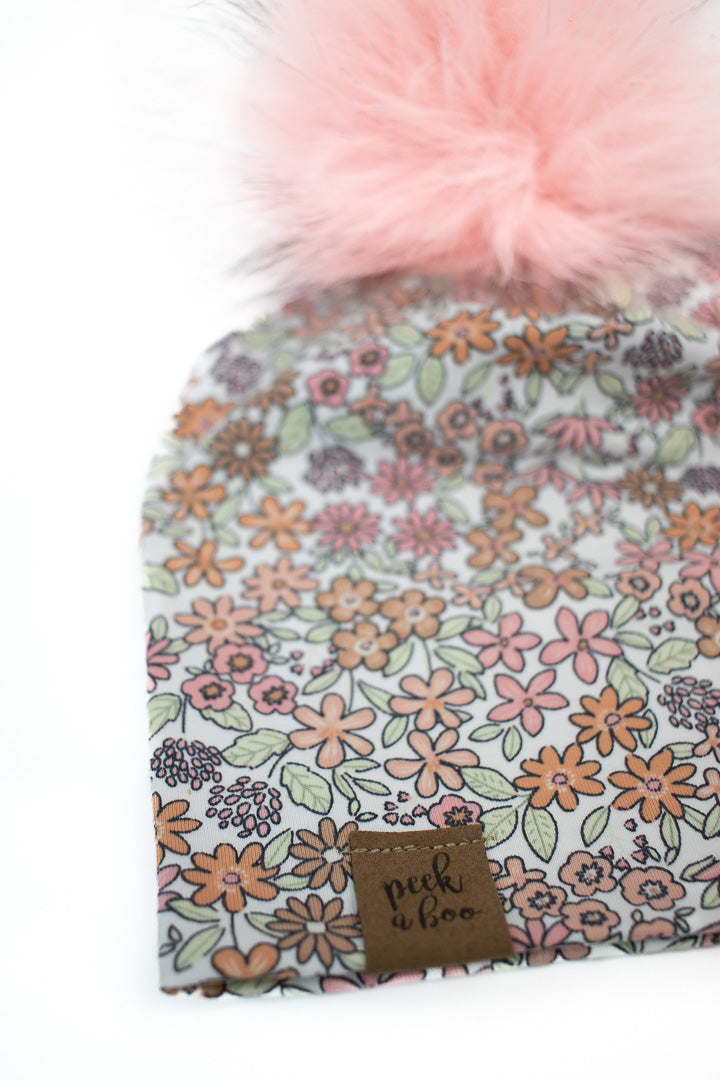 IN STOCK | Children Slouchy Beanie - Fall floral