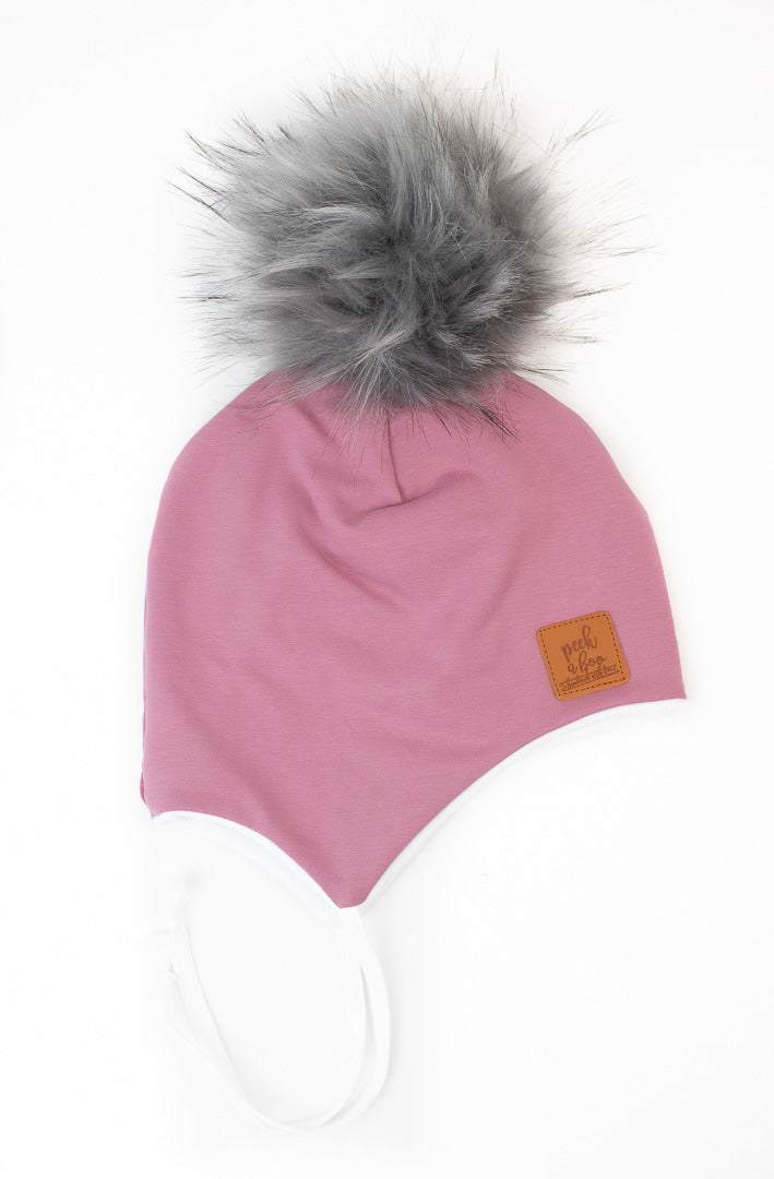 Children | Ear flaps Dusty pink