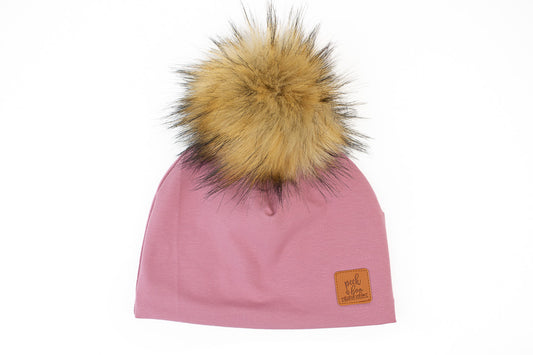 Adult - 3 Season Toque Dusty pink