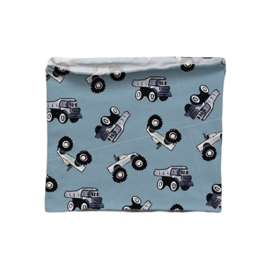 Children | Fleece neck warmer Blue trucks