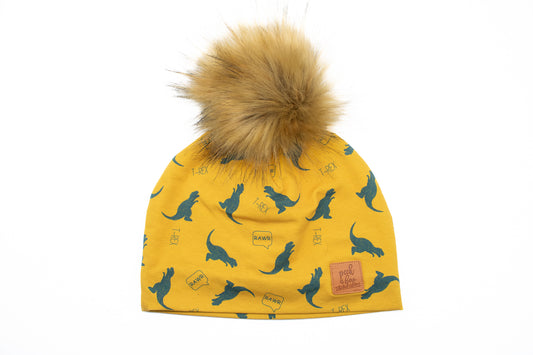 3 Season Toque Yellow Dinos