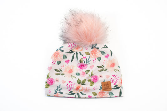 3 Season Toque Heart floral