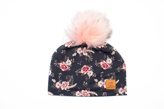 3 Season Toque Boho pink floral